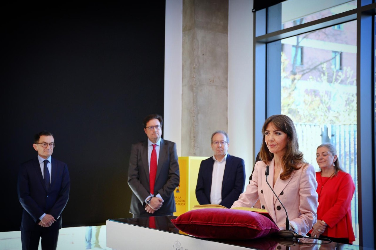 Acto de toma de posesión de Concepción Campos Acuña.