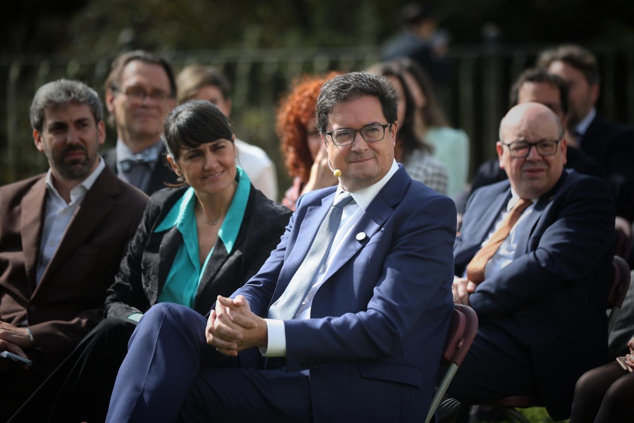 El ministro, durante el acto.