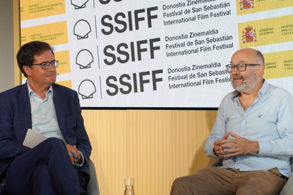 El ministro Óscar López y José Luis Rebordinos
