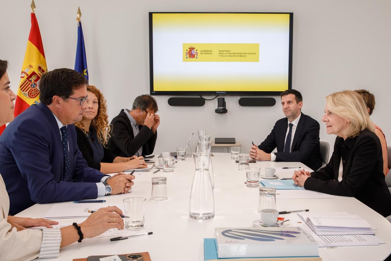 Un momento de la reunión. 