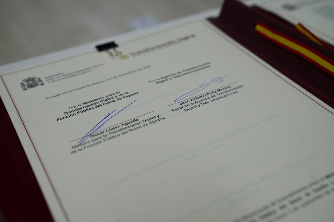 Firma del MoU con México.