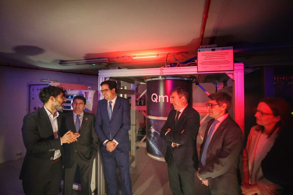 Óscar López, durante su visita al CESGA.