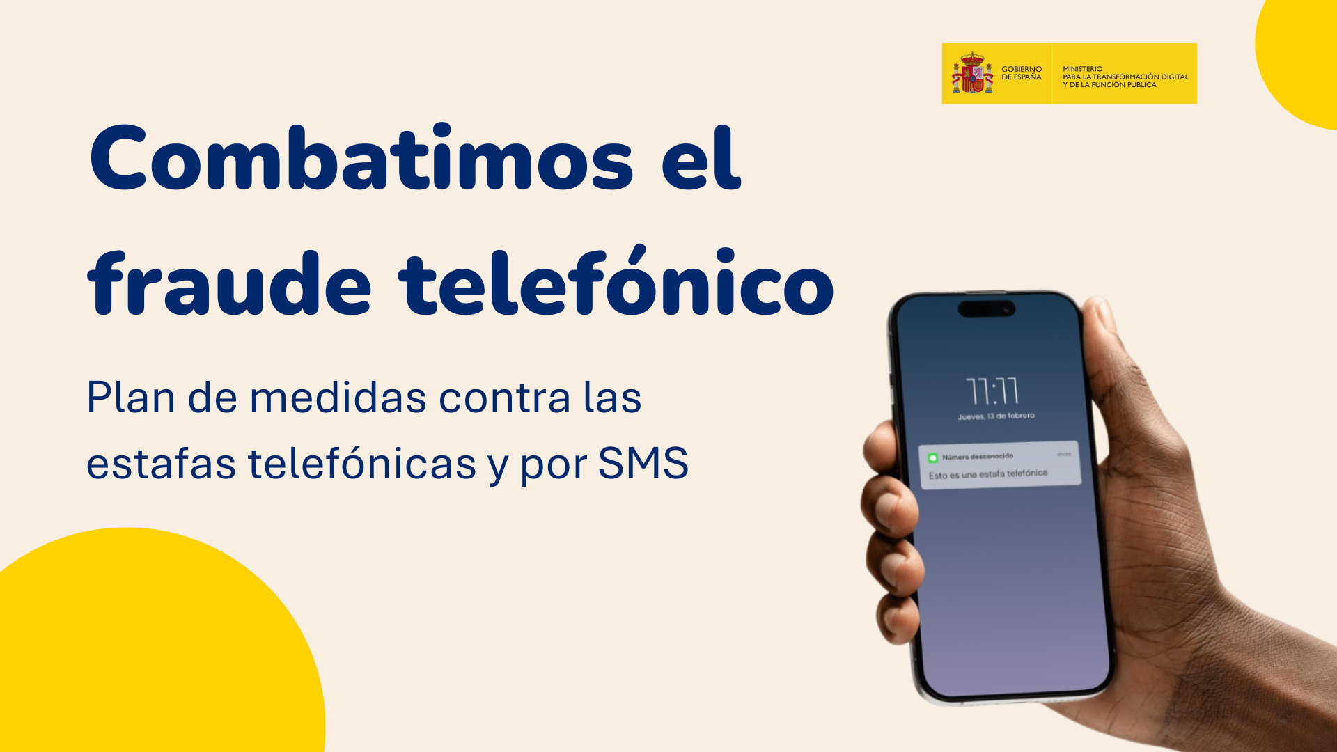 Imagen nota de prensa. Combatimos el fraude telefónico. Plan de medidas contra las estafas telefónicas y por SMS.