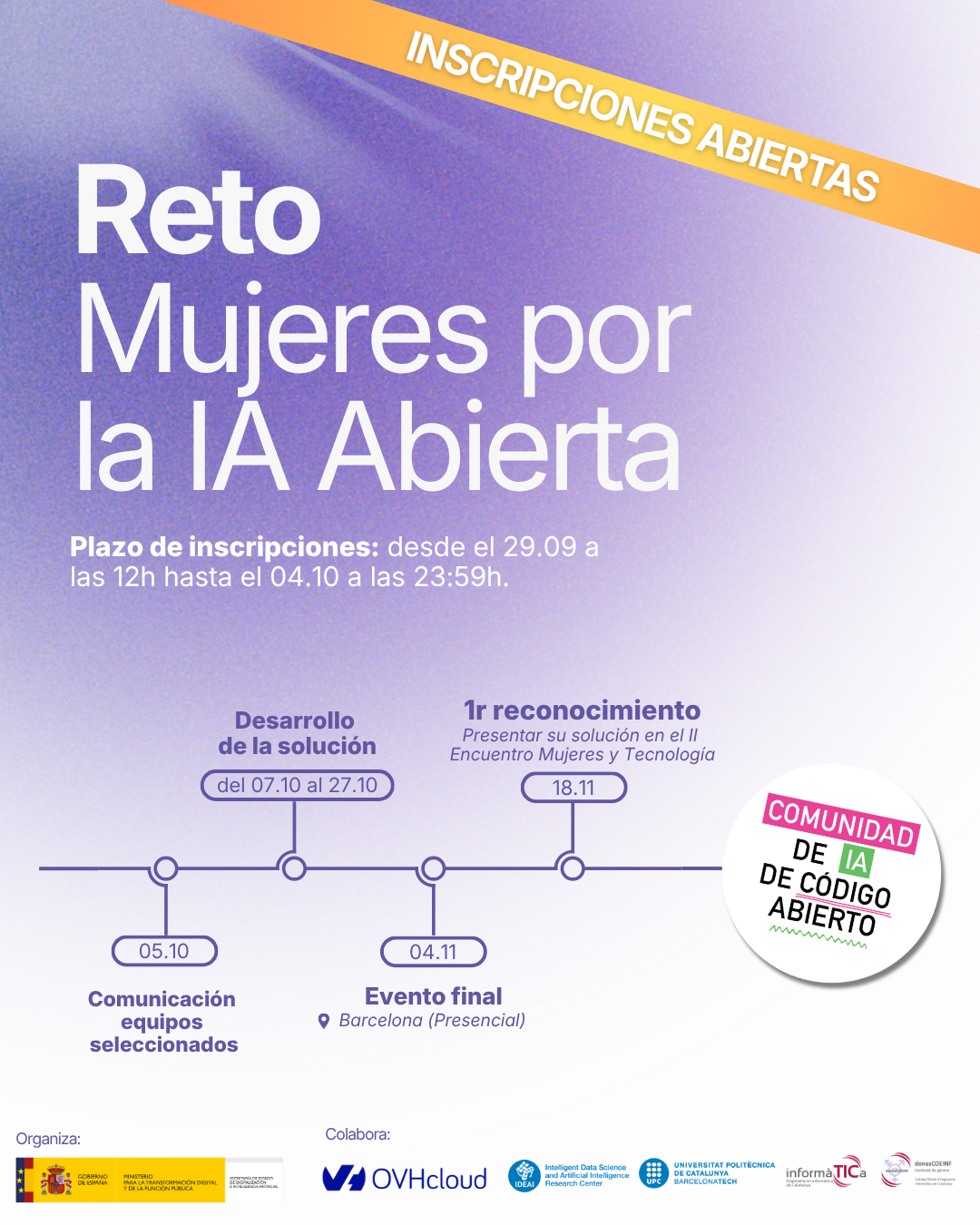 POSTS RRSS - Hackathon Mujeres [Comunidad IA] - 2