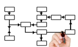 hand drawing a graph