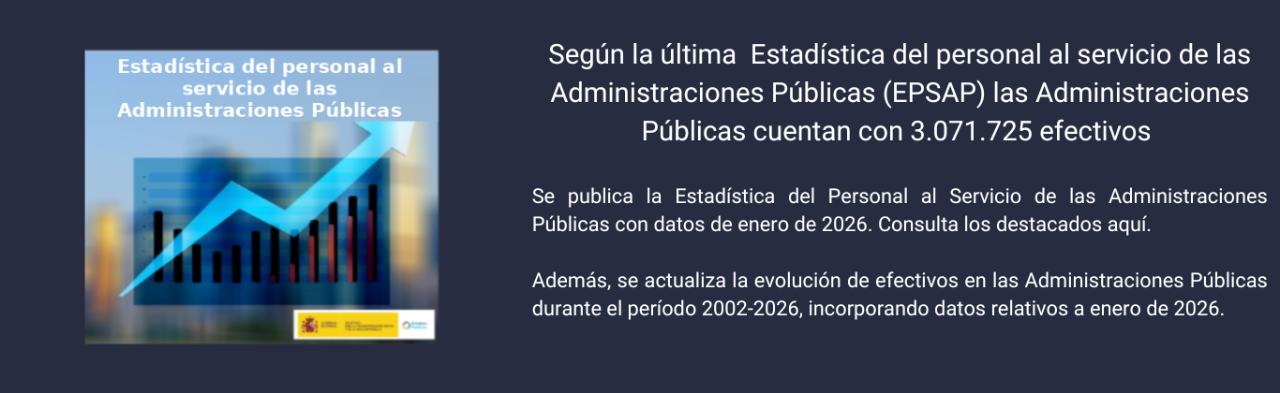 Publicado el Boletín Estadístico del personal al servicio de las Administraciones Públicas julio de 2025 abre en ventana nueva pdf