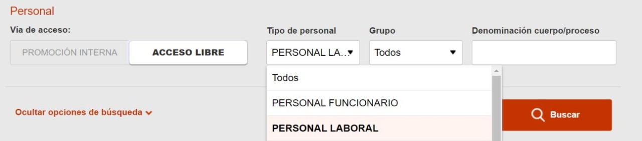 portal convocatorias personal laboral