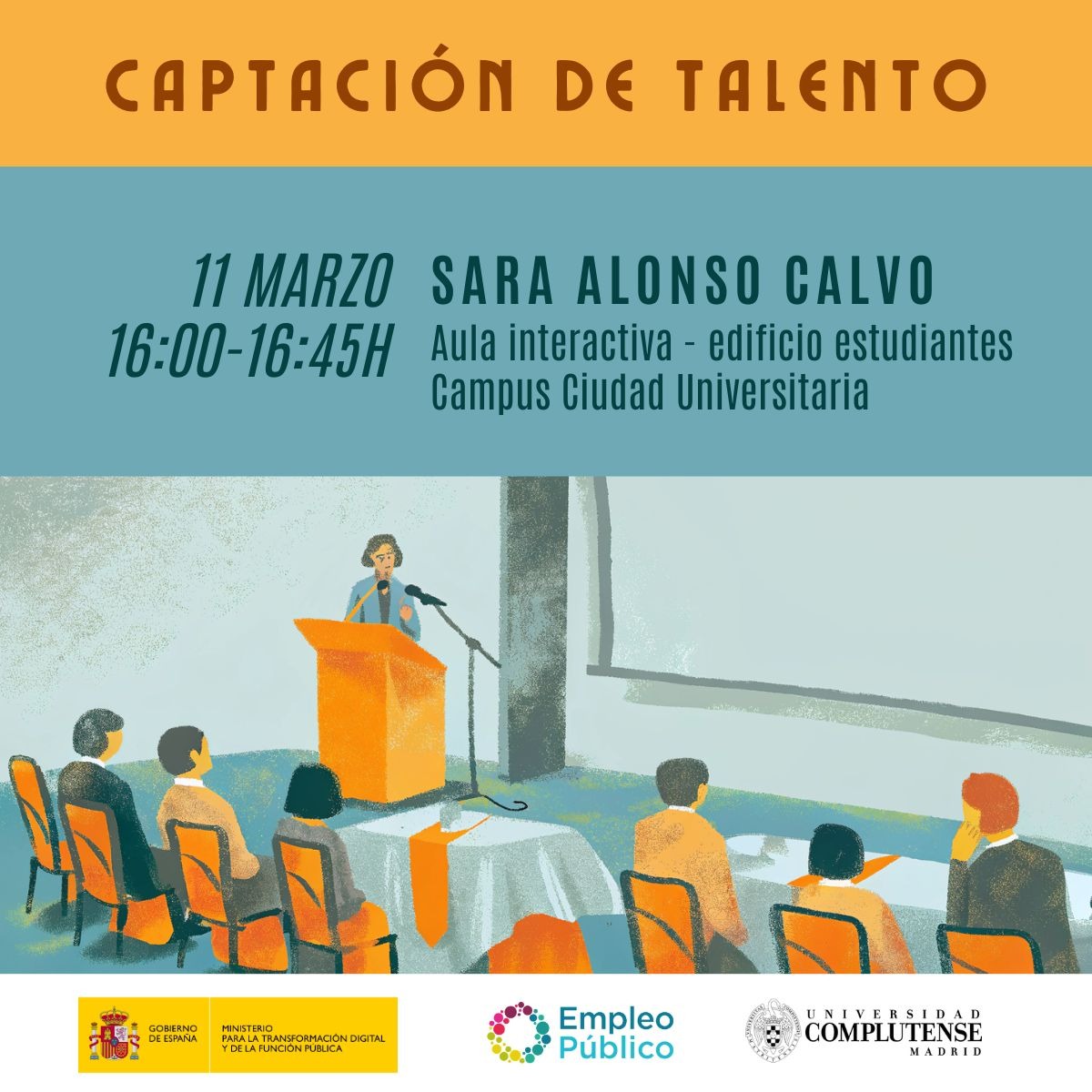 cartel Campus ciudad universitaria 12 marzo