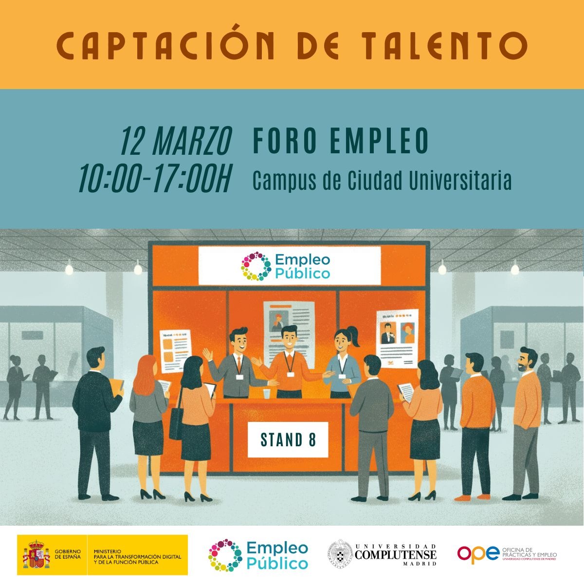 cartel Campus ciudad universitaria 12 marzo