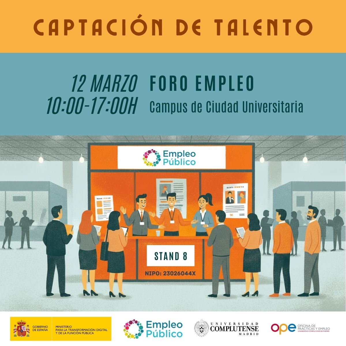 cartel Campus ciudad universitaria 12 marzo