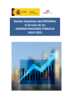Boletín Estadístico del PERSONAL al Servicio de las ADMINISTRACIONES PÚBLICAS. JULIO 2023