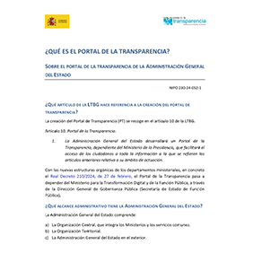 ¿QUÉ ES EL PORTAL DE LA TRANSPARENCIA?