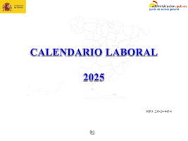Calendario Laboral 2025