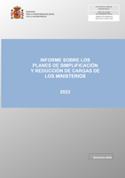 Informe sobre los planes de simplificación y reducción de cargas de los ministerios, 2023