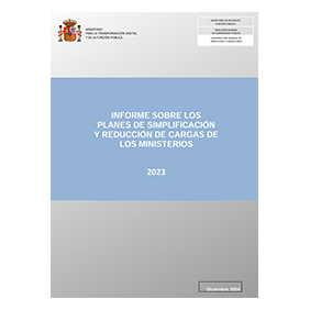 Informe sobre los planes de simplificación y reducción de cargas de los ministerios, 2023