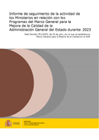 Informe de seguimiento de la actividad de los Ministerios 2023
