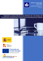 Lectura fácil de la ley 39/2015, de 1 de octubre
